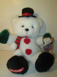 Teddy Precious Dan Dee 1995 Dressed as Snowman NWT plus ornament Holiday 20" - Picture 1 of 2