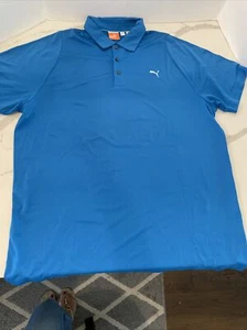 Puma Golf Shirt Turquoise COLOR POLO SHIRT Size XL - Picture 1 of 9
