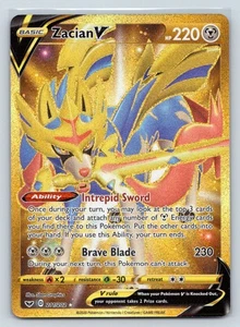 Zacian V Secret 211/202 NM - Pokemon SWSH01: Sword & Shield Base Set (0626) - Picture 1 of 2