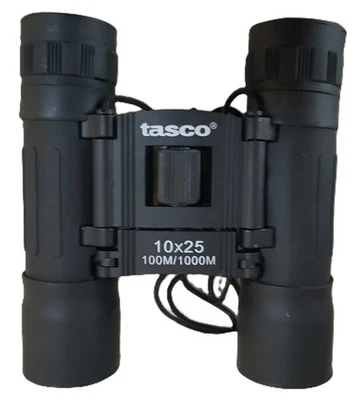 Vintage Tasco 10x25mm Compact Rubber Armored Binocular with Rubicon Lenses Case - Image 1 of 4