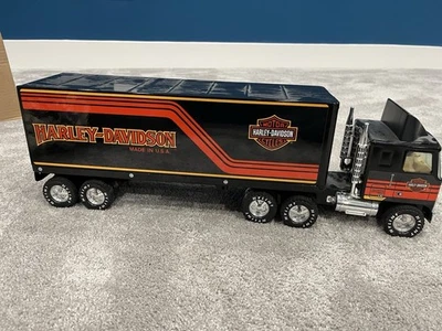 Vintage Nylint Harley Davidson GMC Tractor Trailer Steel Semi - Image 1 of 4