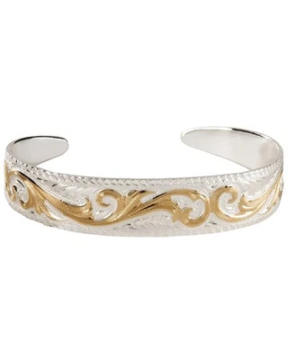 Brazalete de plata Montana Silversmiths con pergamino cónico Foto 1 de 2