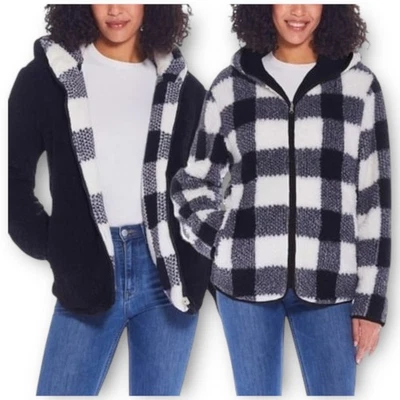 NWT Weatherproof Women’s Reversible Plaid Fleece Jacket Size XXL - Image 1 of 4