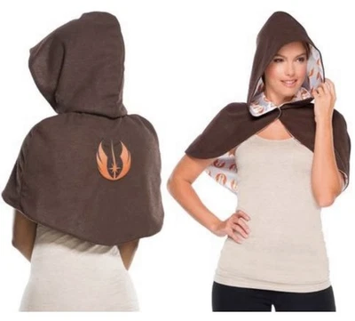 Star Wars Jedi Knight Hooded Cape Costume Cosplay Halloween One Size NEW! - Image 1 of 4