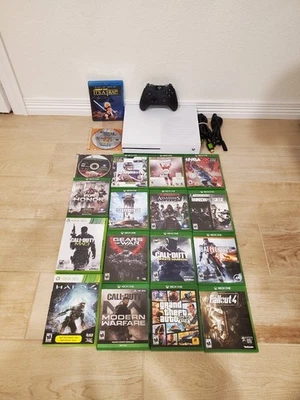 Microsoft Xbox One S Console System Call of Duty Halo Grand Theft Auto Fallout - Image 1 of 4