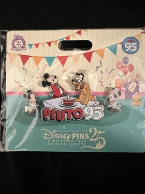 Pluto’s Party Pin Set - Pluto 95th Anniversary, Limited Edition Sealed - Image 1 of 4