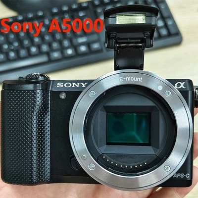 Cámara Sony Alpha a5000 negra 20,1 MP sin espejo/solo cuerpo de cámara de vlogging Foto 1 de 4