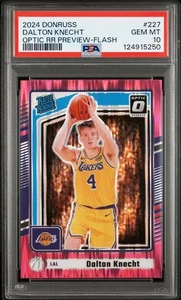 2024-25 Donruss Dalton Knecht Optic Preview PINK FLASH PRIZM SSP PSA 10 Pop 1 - Picture 1 of 2