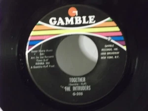 The Intruders,Gamble 205,"Together"US,7" 45,1968 Northern Soul, bb, Mint- - Picture 1 of 2