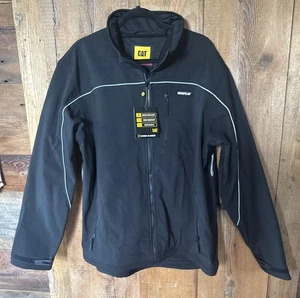 CAT Caterpillar Storm Blocker Full Zip Jacket Mens XL Men’s Work Rain Wind New - Picture 1 of 13