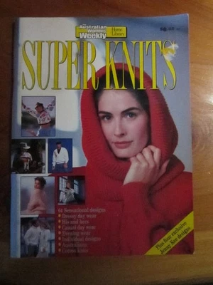 KNITTING PATTERN BOOK AUSTRALIAN WOMEN'S WEEKLY SUPER KNITS GREAT **** MUST SEE - Image 1 of 2