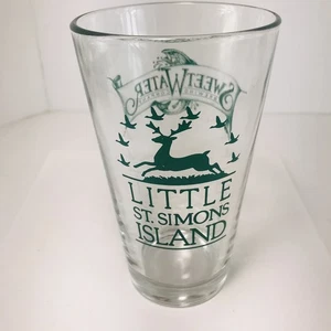 Little St. Simons Island GA SWEET WATER  Brewing Company Beer Glass Nature Deer - Picture 1 of 3