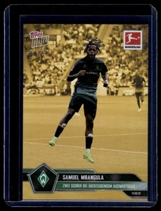 2025-26 Topps Now Bundesliga Gold /50 #22 Samuel Mbangula 2 Scorer Bei - Picture 1 of 2