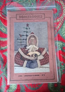 Homebodies Christmas Is Coming Santa Goose Primitive Folk Art Doll Pattern - Picture 1 of 2