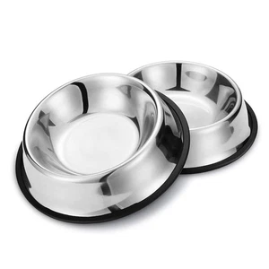 Nobleza 2 Pack Ciotole per Cani in Acciaio Inox Lotole con Base in Gomma - Foto 1 di 24