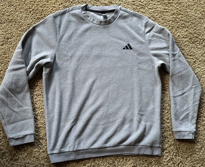 Adidas Golf Fleece Sweatshirt Grey Medium - Image 1 of 4