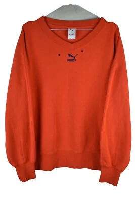 Puma x Ader Womans orange Crewneck Jumper Size M Cotton Sports Active - Image 1 of 4
