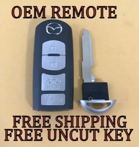 OEM 2014-2018 MAZDA 6 3 MX-5 MIATA SMART KEY PROXIMITY REMOTE FOB WAZSKE13D02 - Picture 1 of 3