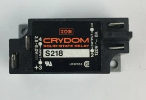 CRYDOM S218 SOLID STATE RELAY INPUT 3.5-8VDC OUTPUT 120VAC 8A - Picture 1 of 6