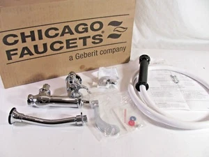 Chicago Faucets 809-317XKCP - Limpiador de sartén con cierre de llave suelta cromado - Imagen 1 de 4