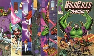 WILDCATS Adventures 7 Comic lot # 1 2 3 4 5 7 + Source Book #1 VF/NM 9.0/9.4 - Picture 1 of 3