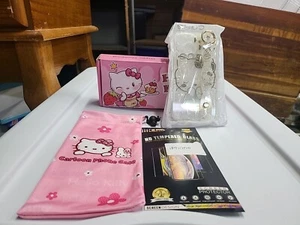 iphone 15 Pro Max Case Hello Kitty Gold Clear Bling Screen Protector Stand Read - Picture 1 of 5