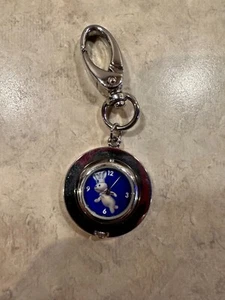 Reloj Pillsbury Doughboy Clip-On Tono Plateado Llavero Clip Promo 2000 - Imagen 1 de 5