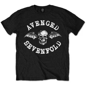 Avenged-Sevenfold-T-Shirt Classic Death Bat Band New Black Official - Picture 1 of 6