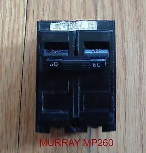 MURRAY MP260 INTERRUTTORE 1 POLO 60 AMP 120/240 VAC MP-260 - Foto 1 di 4