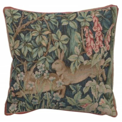 Гобелен Two Hares Rabbits in a Forest William Morris чехол-подушка (только обложка) - Изображение 1 из 4