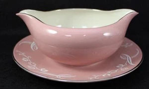 Barco gravado Flintridge NIEVE TULIPÁN ROSA con placa inferior adjunta A+ ESTADO - Imagen 1 de 6