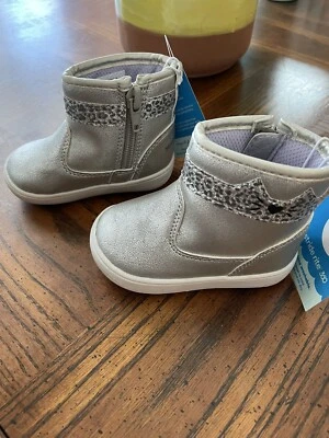 NEW Stride Rite 360 girls Boots baby shoes size 3 M Magnolia Silver - Image 1 of 2
