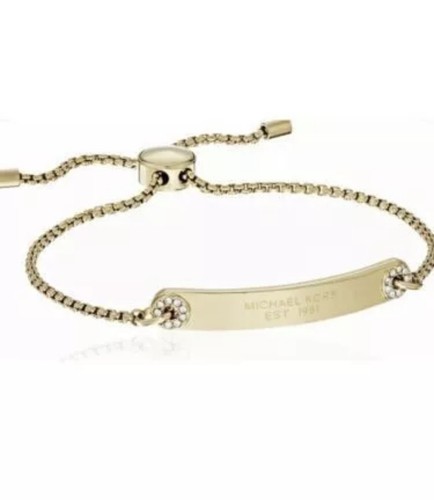 MICHAEL KORS MK Bracciale Regolabile Colore Oro Giallo Tono 7 In To 9in
