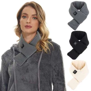 Electric Warm Heated Scarf Neck Heating Pad Winter Neck Warmer Shawl 3 Modes - Picture 1 of 15