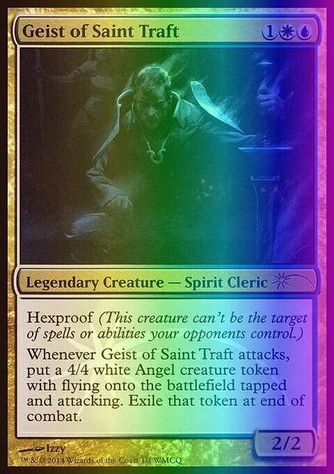 MTG Geist of Saint Traft (2014/6) World Magic Cup Qualifiers LP FOIL - Image 1 of 1