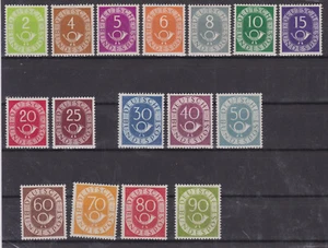 Brd Posthorn 123-38, postfrisch, alle Werte tiefst-geprüft Schlegel, Luxussatz - Bild 1 von 2