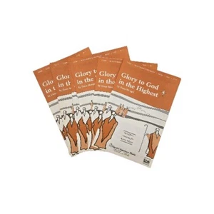 Lote de 6 partituras de coro de Navidad SATB Glory to God in the Highest 1992 - Imagen 1 de 8