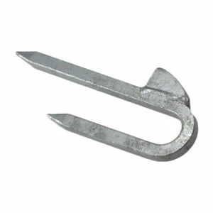 132/SC Double Leg Staple Catch for Field Gate Spring 203mm / 8inch - Galvanised - Picture 1 of 1