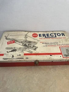 Vintage Helicopter Gilbert Erector Set #10181 - Incomplete - some pieces - Picture 1 of 9
