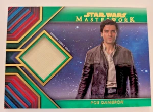 2022 Topps Star Wars Masterwork Poe Dameron Green Sourced Fabric Relic #43/99 - Picture 1 of 3