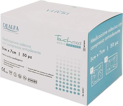 DEALFA Touchmed Medicazione adesiva sterile in TNT Confezione 50 pezzi
