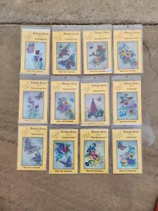 12 Quilt Block 🌼 BUTTERFLY GARDEN 🌼 Black Cat Creations Neu Komplettset - Bild 1 von 13