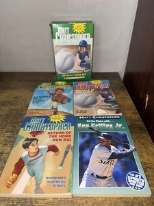 Matt Christopher Box set of 4 paperback chapter books Sports Baseball - Picture 1 of 2