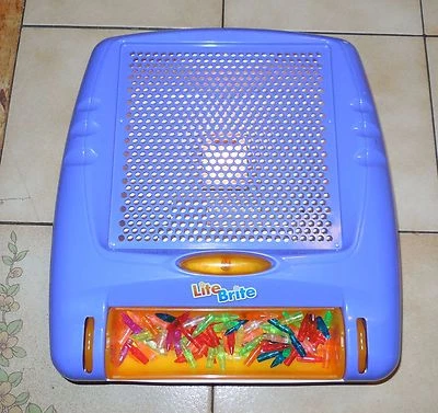 Vintage 2003 Purple Hasbro Lite Brite Flat Screen Tested Works with Pegs - Image 1 of 3