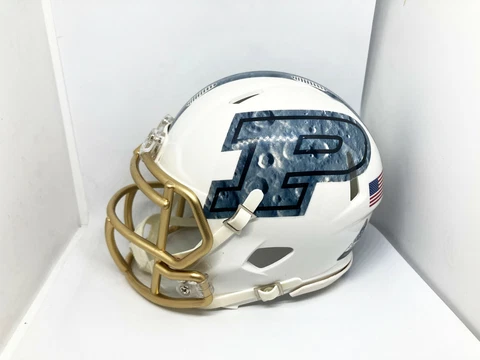 Custom Purdue Boilermakers Moon Decals Alternate Mini Football Helmet Cover