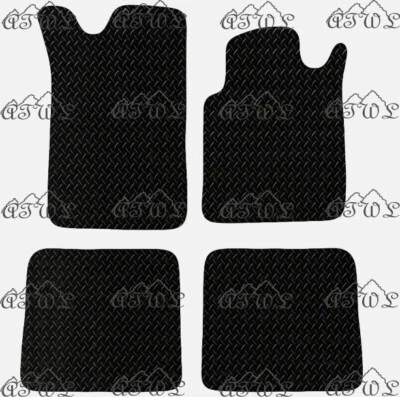 PARA RENAULT KANGOO 2003 A 2009 ALFOMBRILLAS COCHE GOMA NEGRAS A MEDIDA. (1 CLIP) Foto 1 de 4