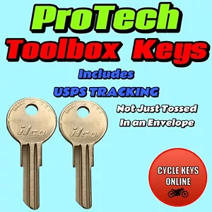 Protech Toolbox Keys Replacement Spare Key Made Cut to Code 501XT-750XT - Bild 1 von 1