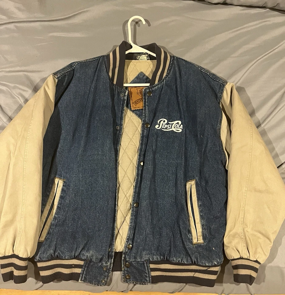 Chaqueta bomber vintage de mezclilla Pepsi Foto 1 de 4