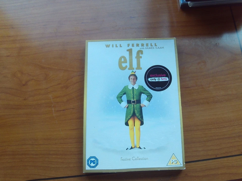 ELF (2003) DVD Will Ferrell HMV Exclusive Slipcover 2018 new free p=p - Image 1 of 1