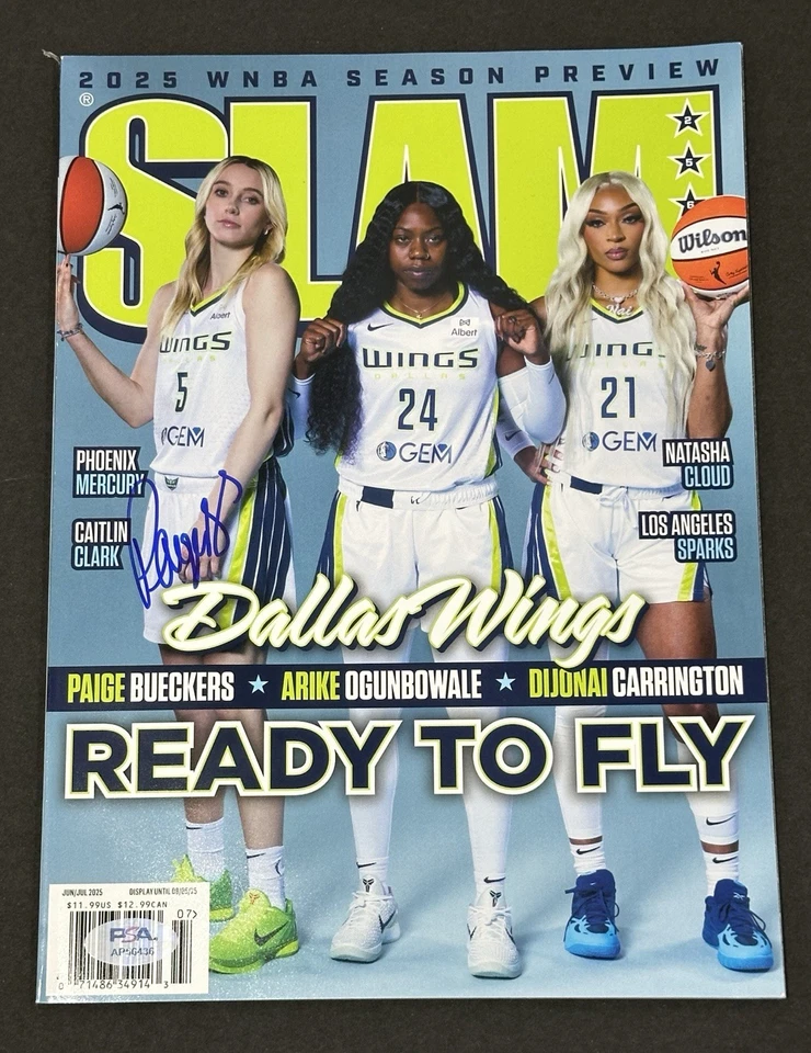 Paige Bueckers Signed Slam 2025 Magazine Dallas Wings Autographed Auto PSA COA - Image 1 of 2